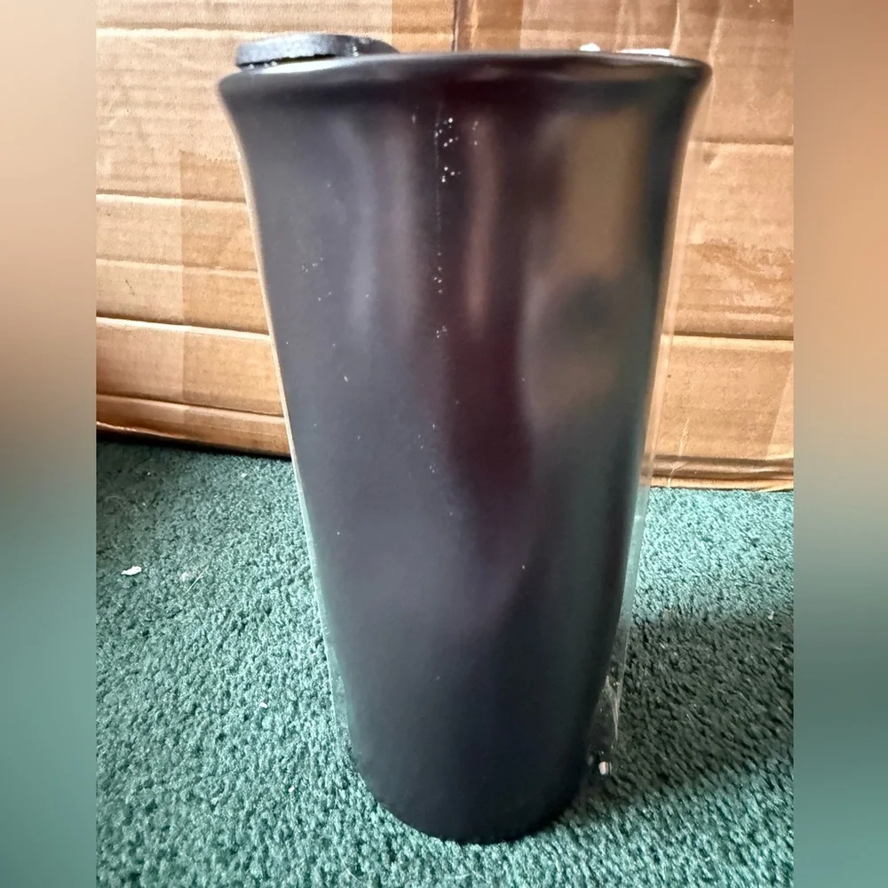 Rae Dunn Vampire‎ Juice Black Ceramic Travel Mug